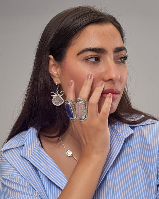 Woven S shape Earrings