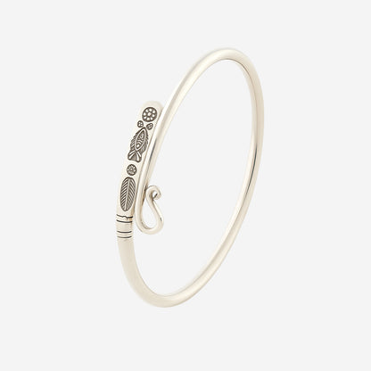 Snake with Motifs Bangle