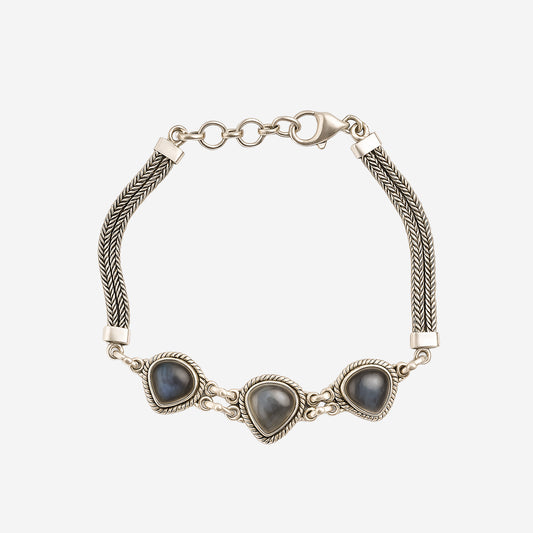 Labradorite Triangle Bracelet