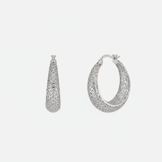 Textured Hoop Earrings