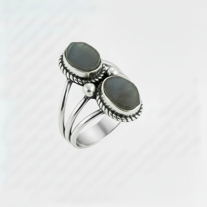 Double Stone Ring