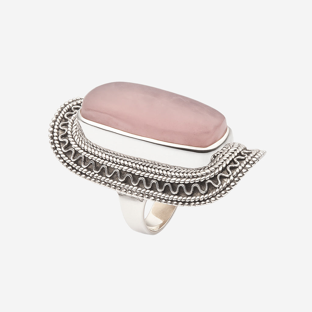 Large Rectangle Stone Ring