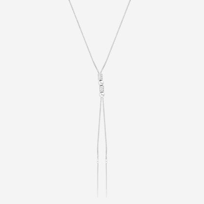 Cylinder Zircon Beads Necklace