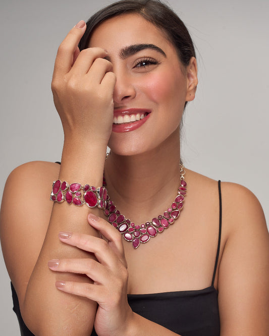 Ruby Statement Necklace