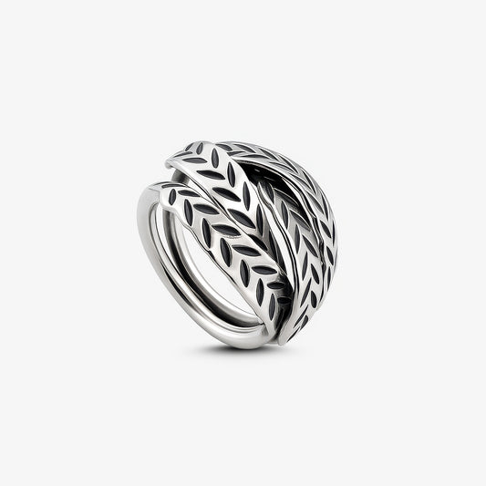 Leaf Engraved Ring